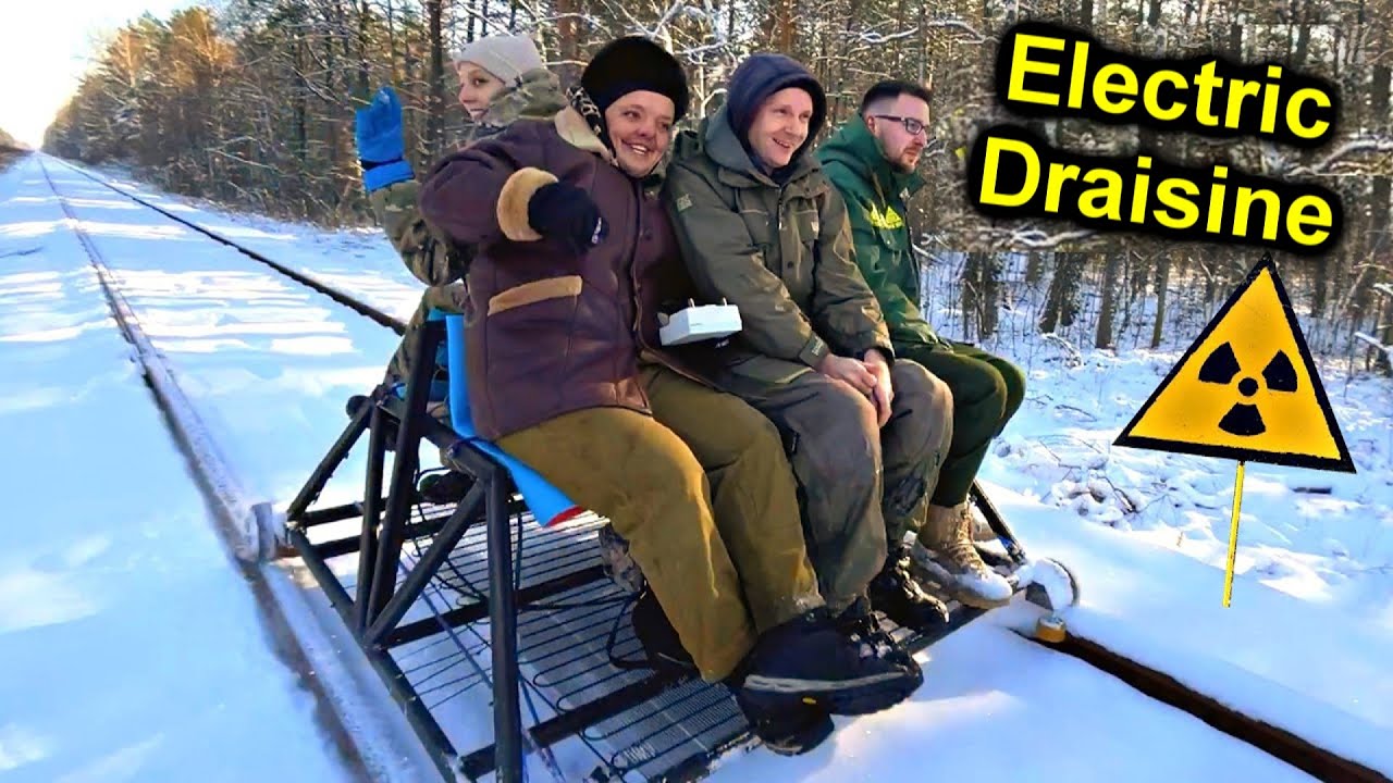 ✅Going to Chernobyl Zone by DRAISINE ☢️  ☢️  ☢️ Railroad to the Nuclear Power Plant