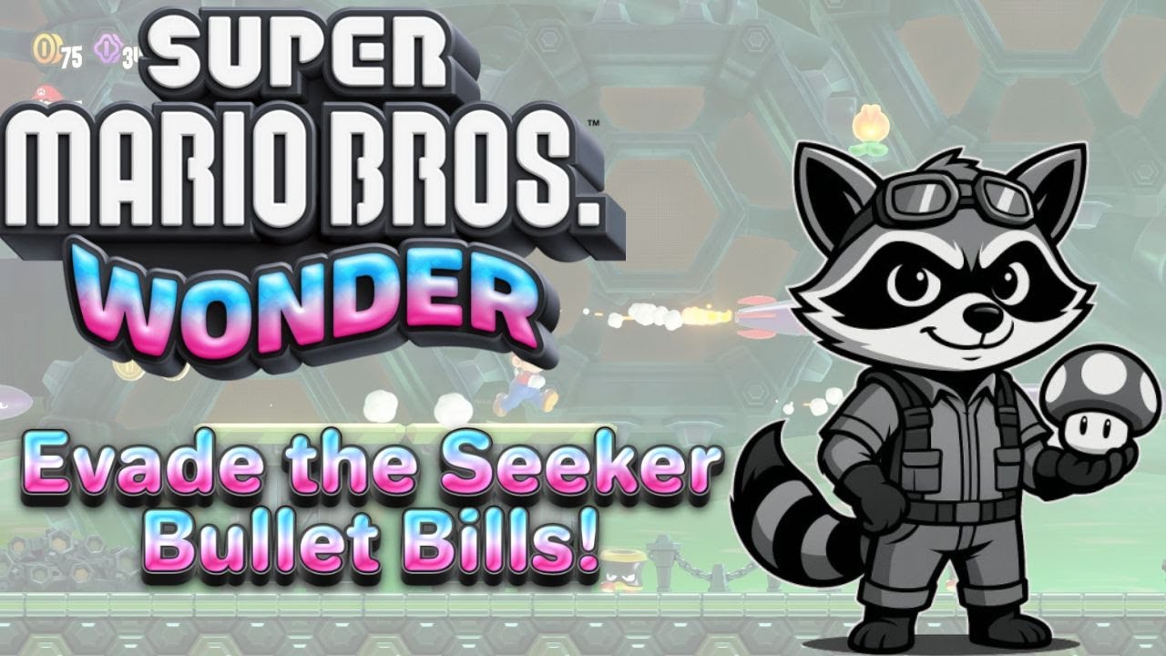 🎮  Super Mario Bros. Wonder – Castle Bowser  - Evade the Seeker Bullet Bills! - ⭐⭐⭐⭐
