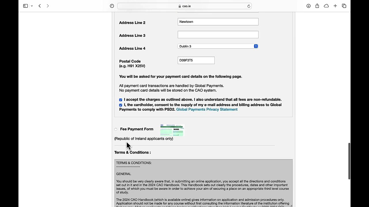 CAO deadline info B.Ed ISL