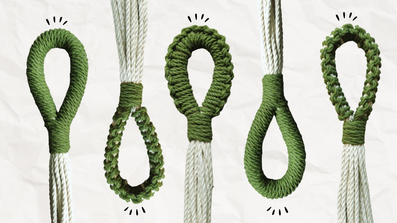 3 Nudos Creativos para Portamacetas en Macram&eacute; SIN ARO