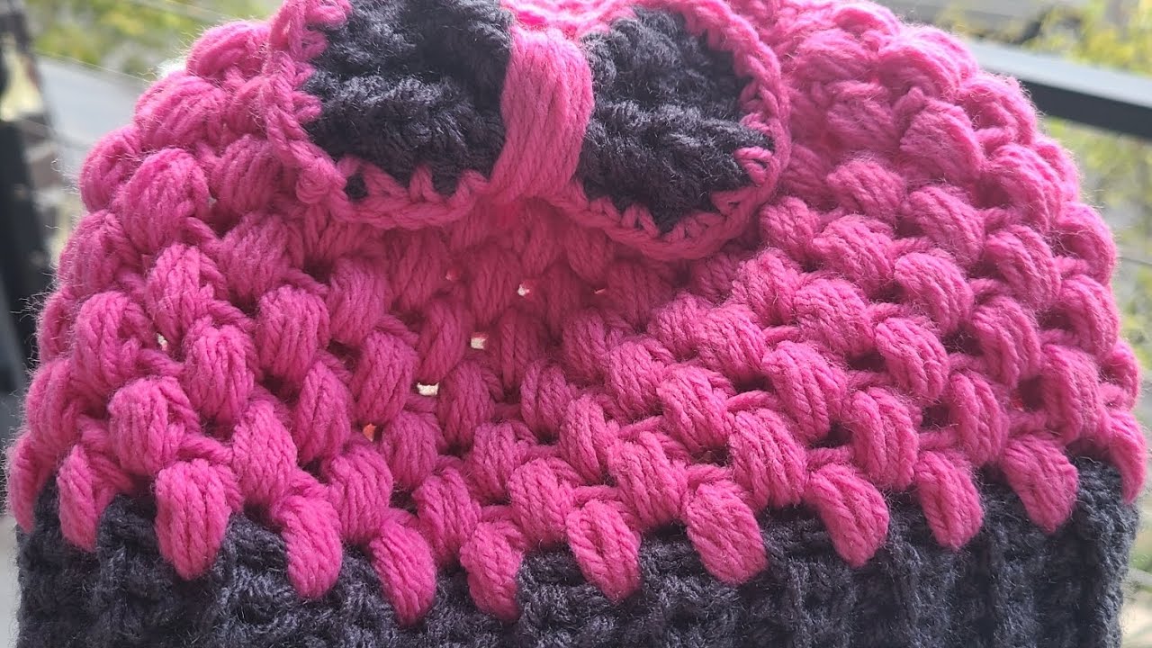 ايس كاب مفتوح لديل الحصان بفيونكه بغرزه سهلهeasy open ♥️ crochet  ice  cap