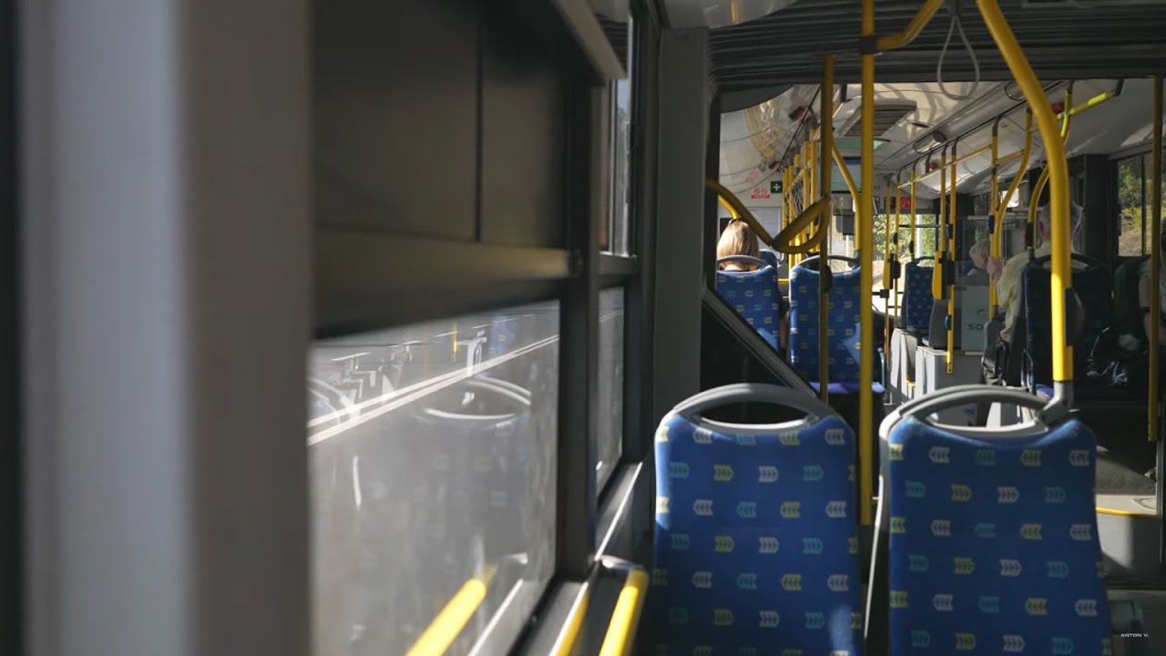 Poland, Białystok, bus 8 ride from Kościół to Pętla