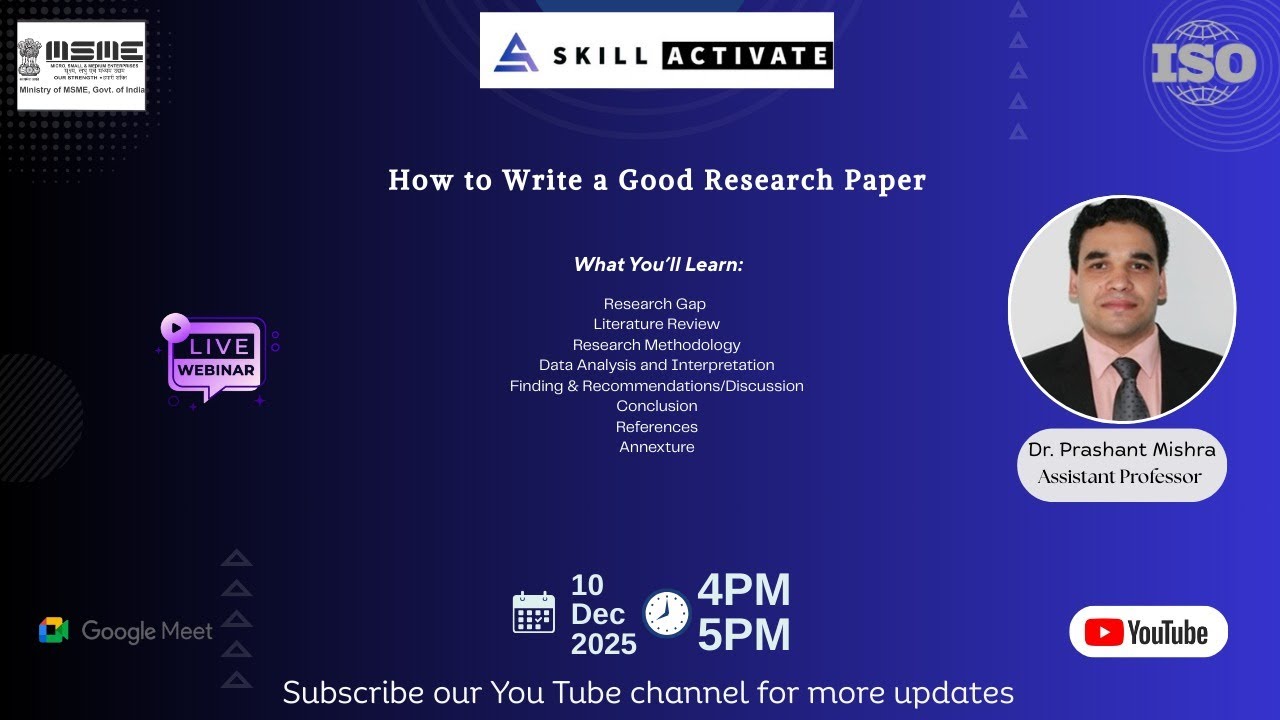 How to Write a Good Research Paper