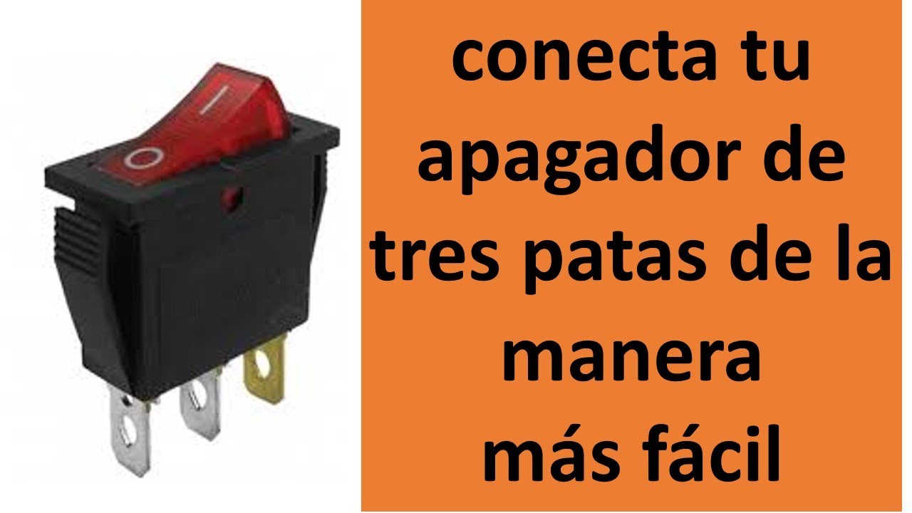 CONECTA UN APAGADOR DE TRES PATAS SIN BUSCAR CORRIENTE Y TIERRA, DE LA MANERA MAS FACIL.