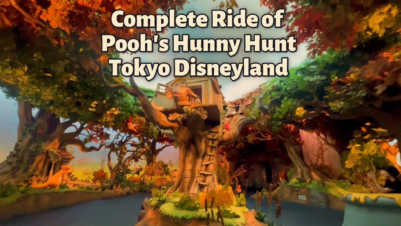 Complete Ride of Pooh's Hunny Hunt | Tokyo Disneyland | This is the Most Cute Ride of Disneyland