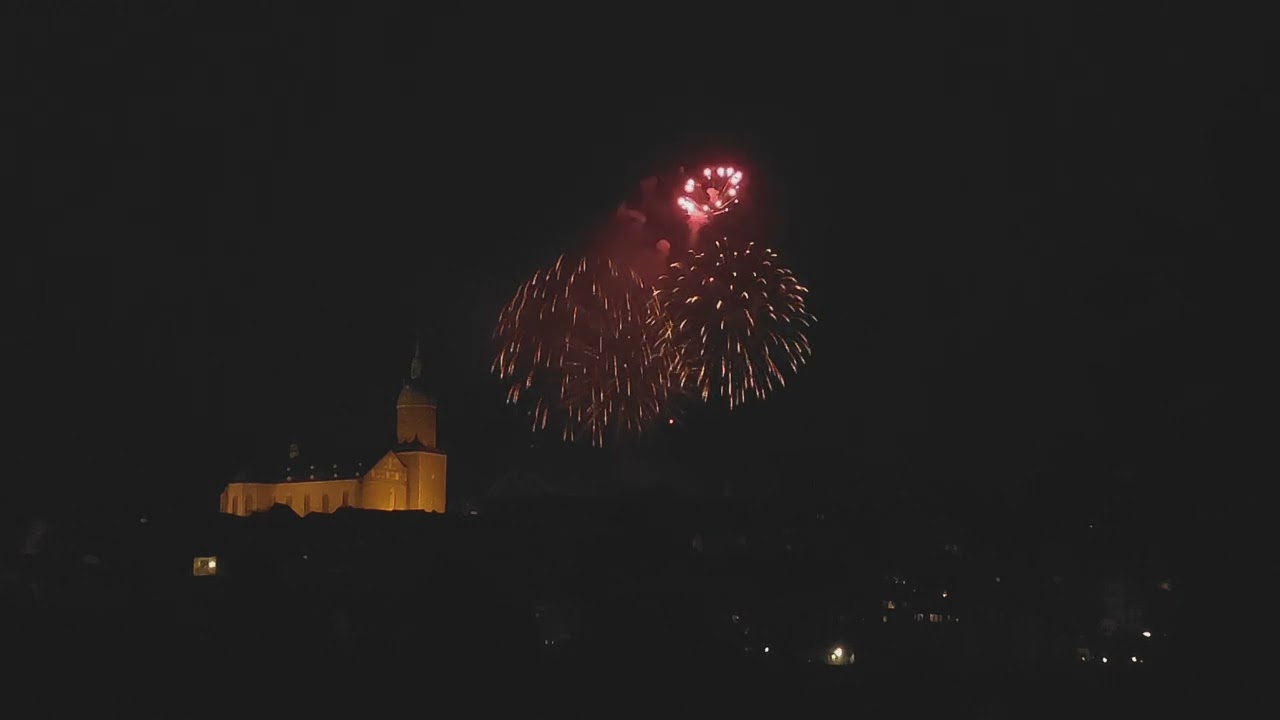 Höhenfeuerwerk zur Annaberger Kät 2023 in Annaberg-Buchholz
