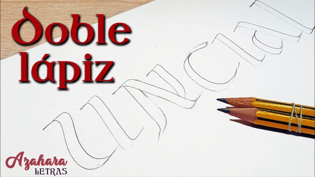 ✏️✏️ CALIGRAFÍA con DOBLE LÁPIZ: Alfabeto UNCIAL