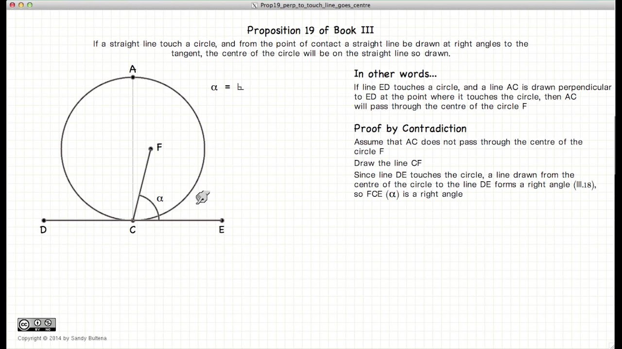 Euclid's Elements Book 3 - Proposition 19