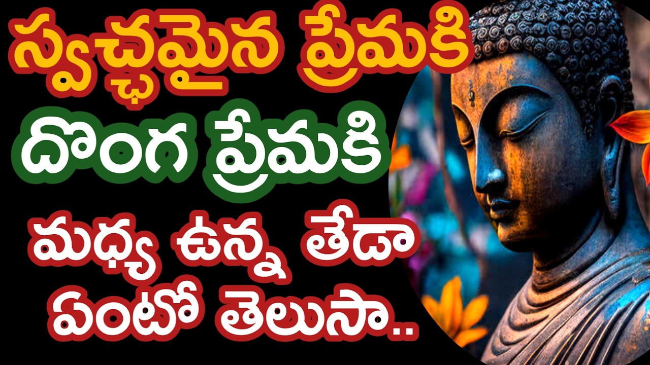 నిజమైనప్రేమకి దొంగ ప్రేమకి మధ్య తేడాఏంటో తెలుసా|budda healing quotes @Positivevibesintelugu-pm7ul