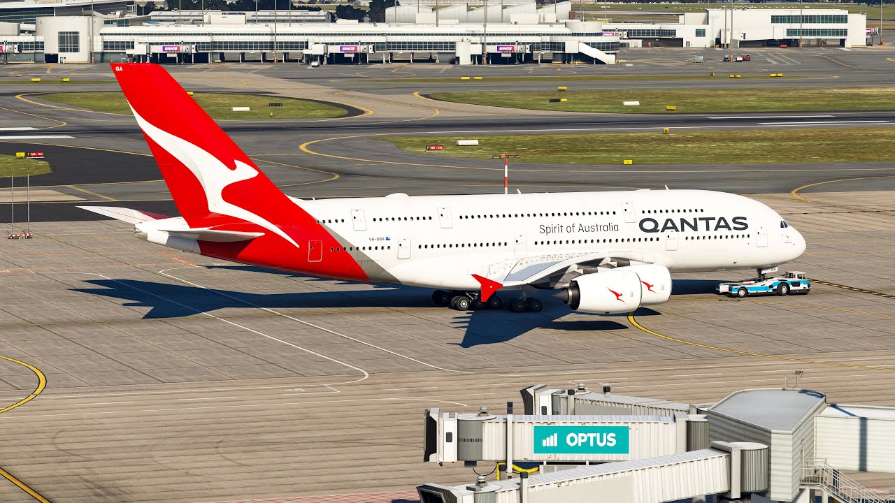 MSFS | FlyByWire A380-842 Sydney SYD - Los Angeles LAX | Departure