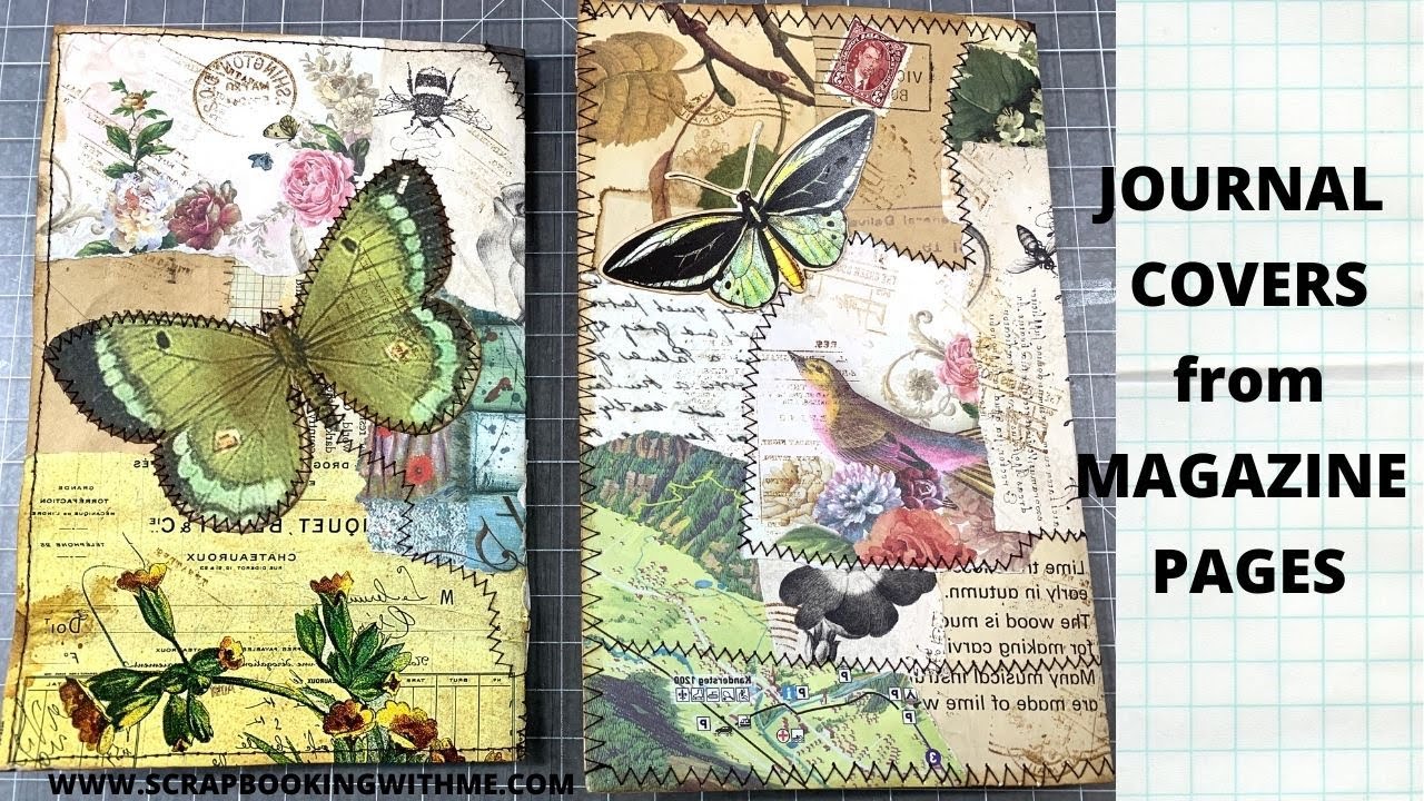How to Make a JOURNAL COVER FROM OLD CALENDAR PAGE OR MAGAZINE PAGE