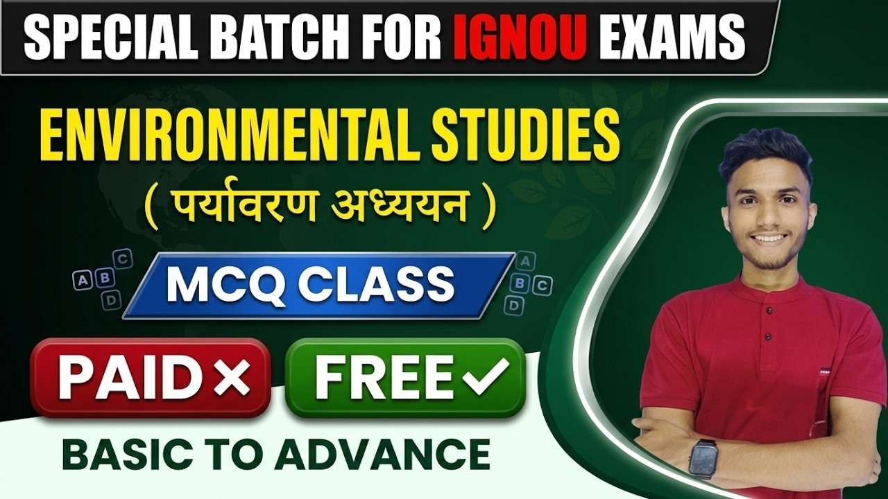 #171 BEVAE 181 || EVS MCQ PRACTICE SERIES C-3 || IMPORTANT QUESTIONS | IGNOU WALAY
