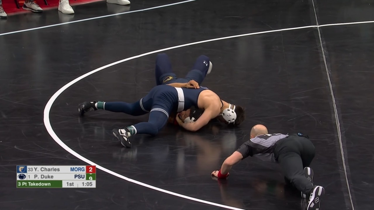 157lbs PJ Duke (Penn State) vs Yannis Charles (Morgan State)