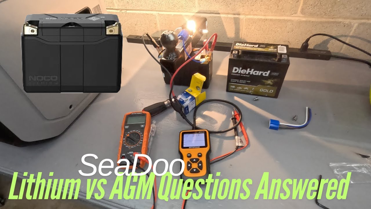 SeaDoo // Lithium vs AGM Testing and Questions Answered