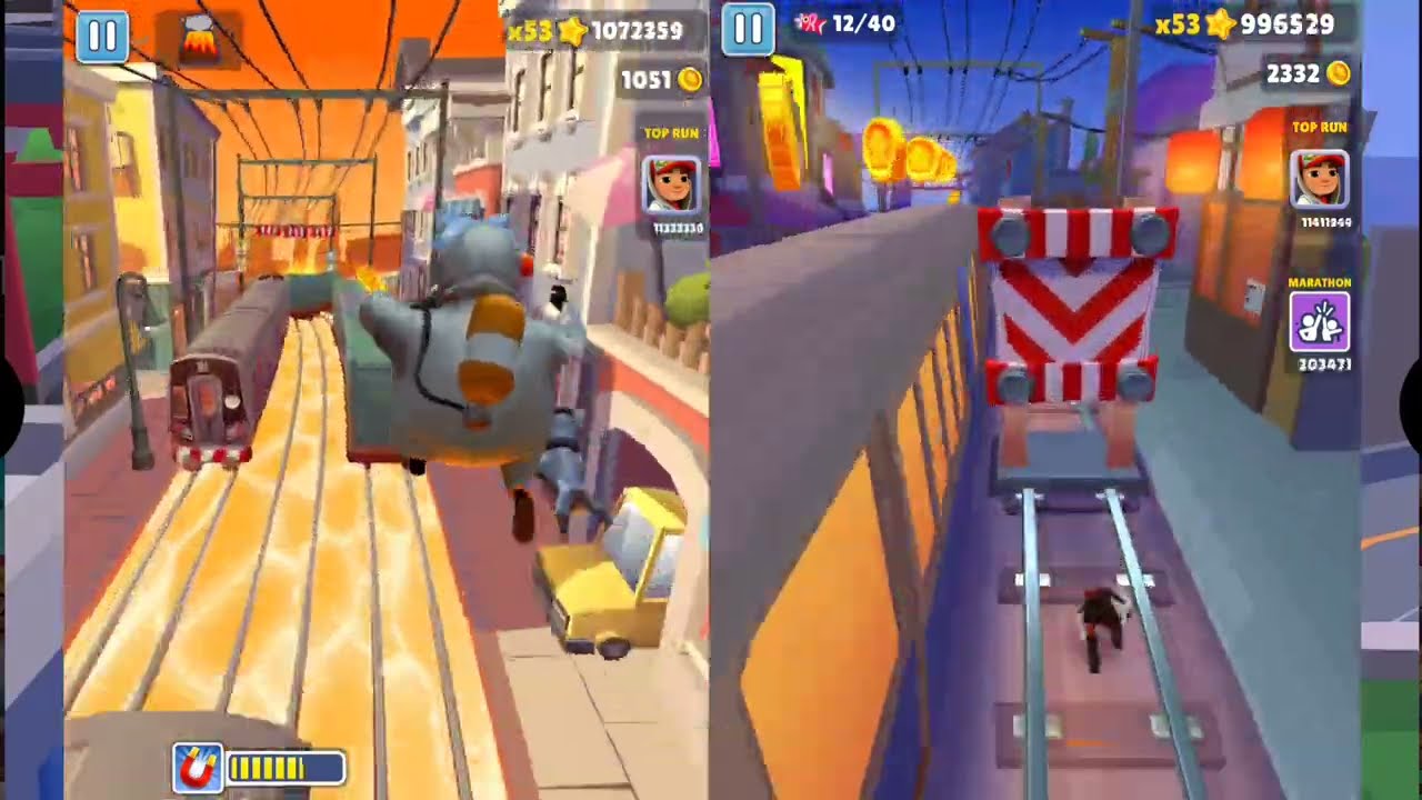 Subway Surfers Gameplay HD 2025- Floor Is Lava 🔥 Saru Kyaputen Outfit  VS Tokyo Harumi Fury Outfit 🗼