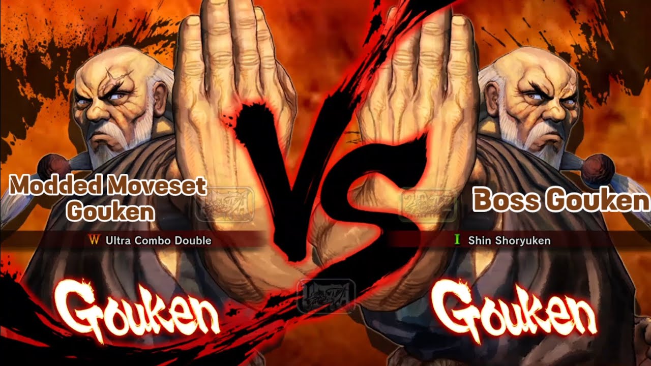 Ultra Street Fighter IV - Modded Moveset Gouken vs Boss Gouken