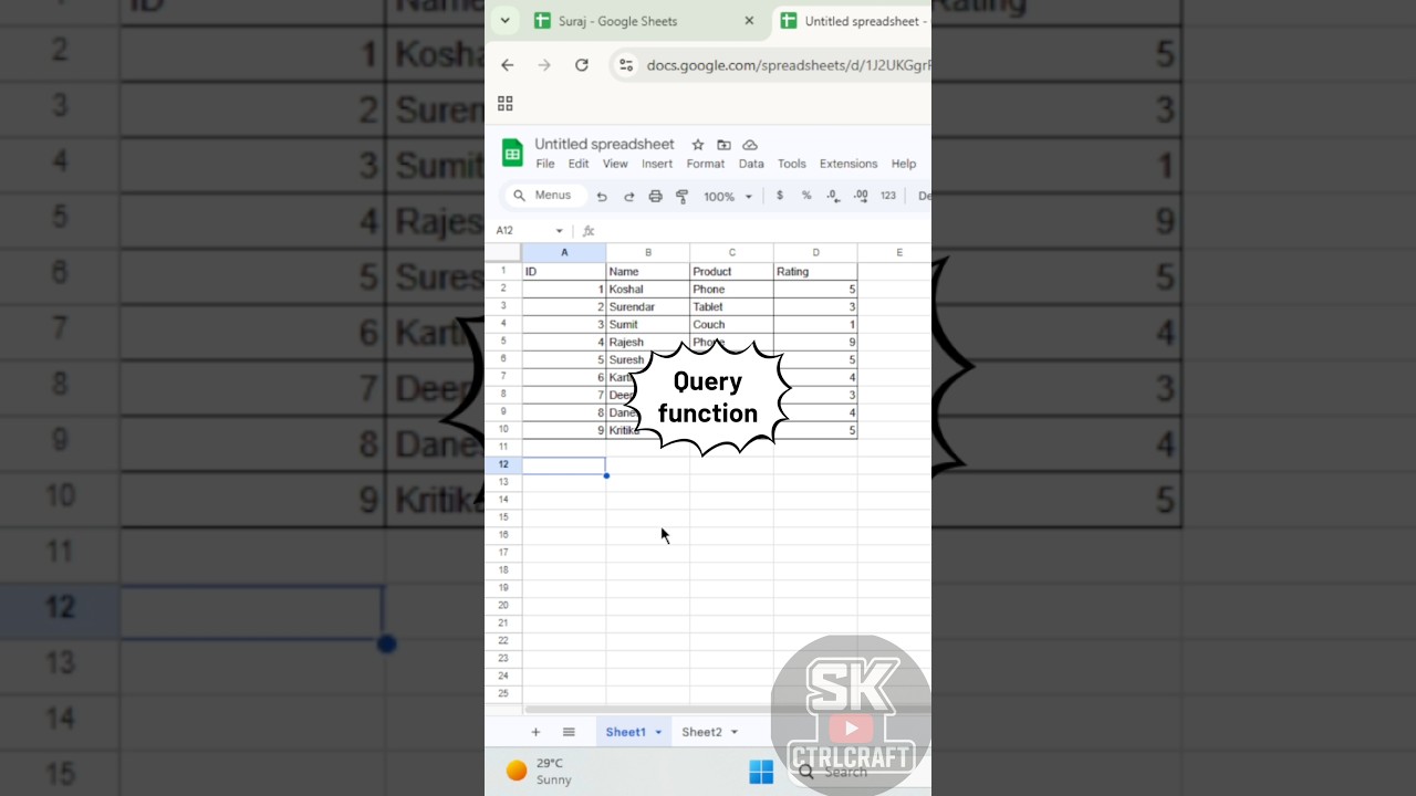Struggling with Data? Use QUERY in Google Sheets!