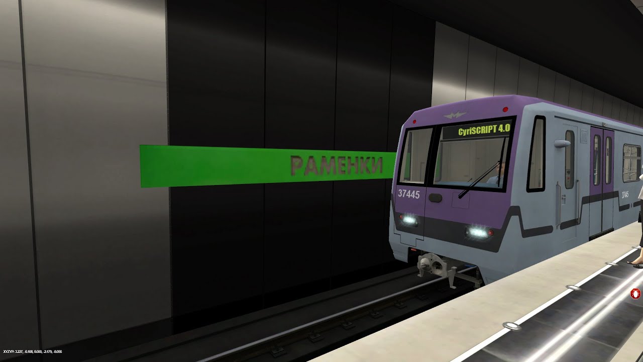 TRAINZ 12/Поездка по Московскому метрополитену от станции Черкизовская до станции Раменки.