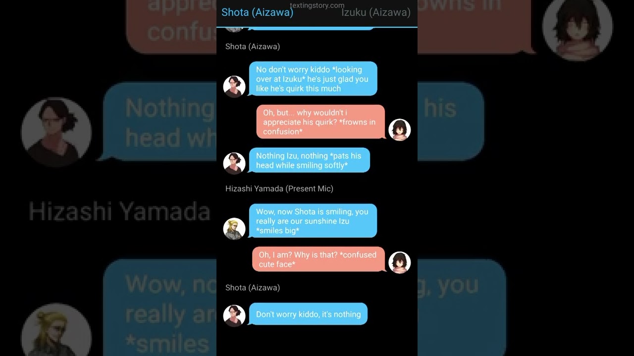 Izuku Aizawa/DabiDeku/Dadzawa angst/Deku angst/Texting Story