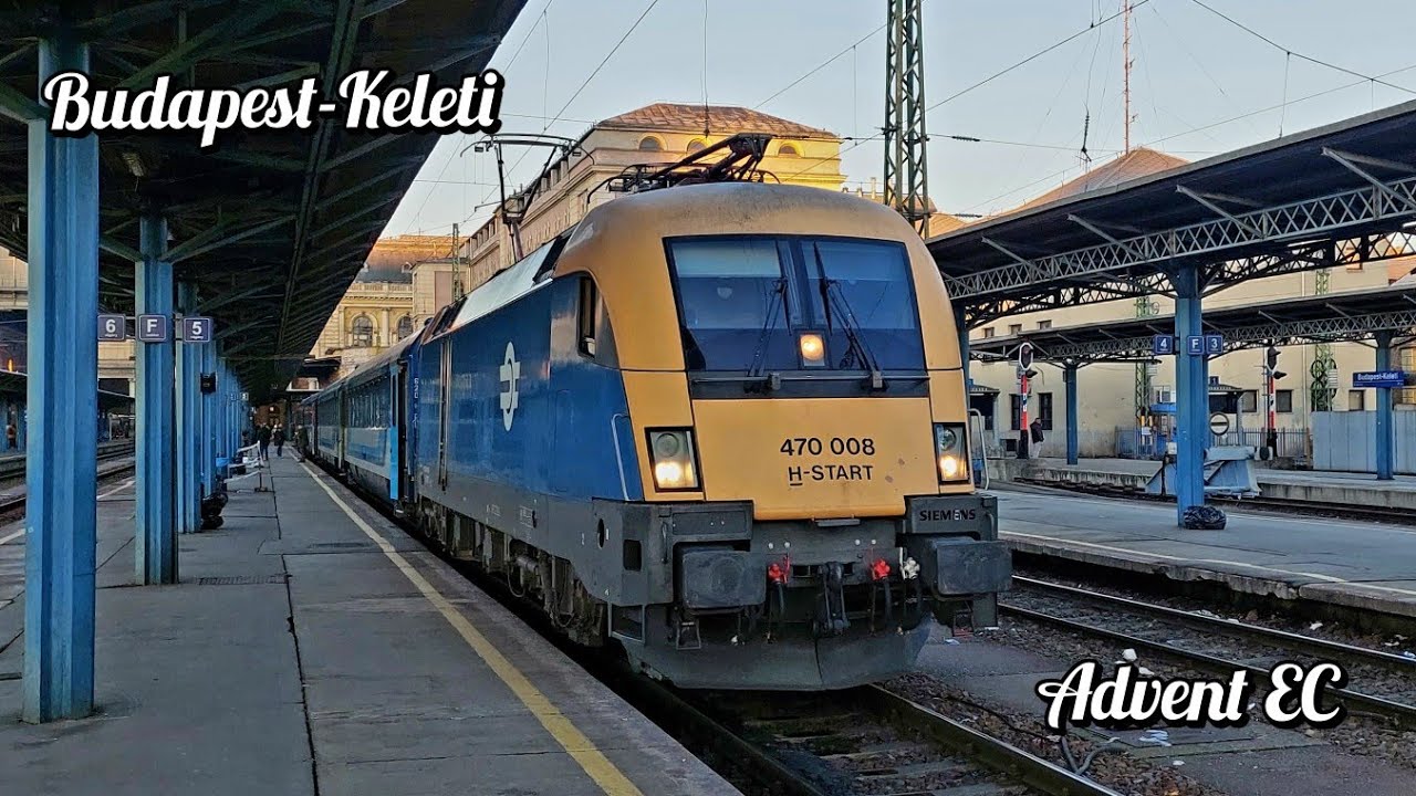 1160 ADVENT EuroCity,  Budapest-Keleti p&aacute;lyaudvaron 2023