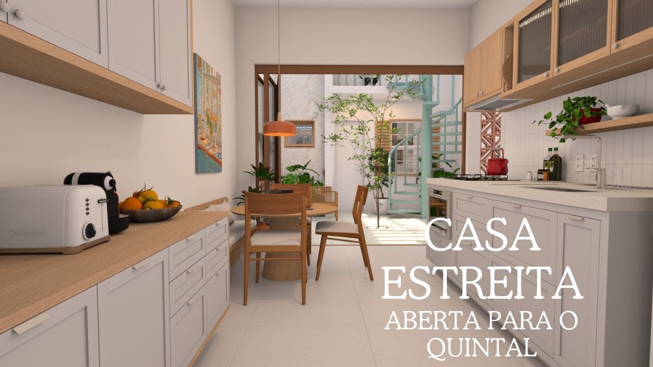 Metade Térrea/ Metade Sobrado em Terreno Estreito