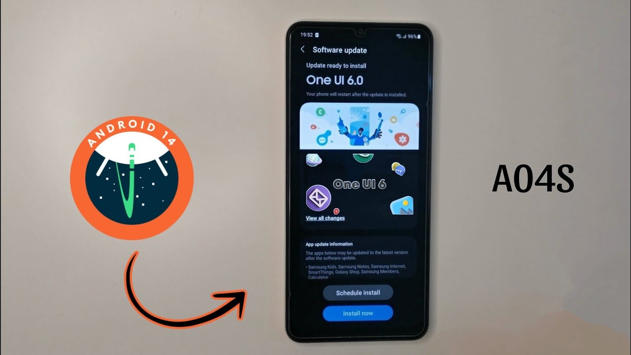 Samsung Galaxy A04s Official Android 14 Update - New One UI 6.0 Official Update
