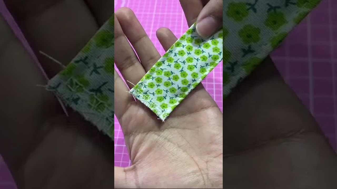 Llavero de tela style 🍀✨ #costura #manualidades