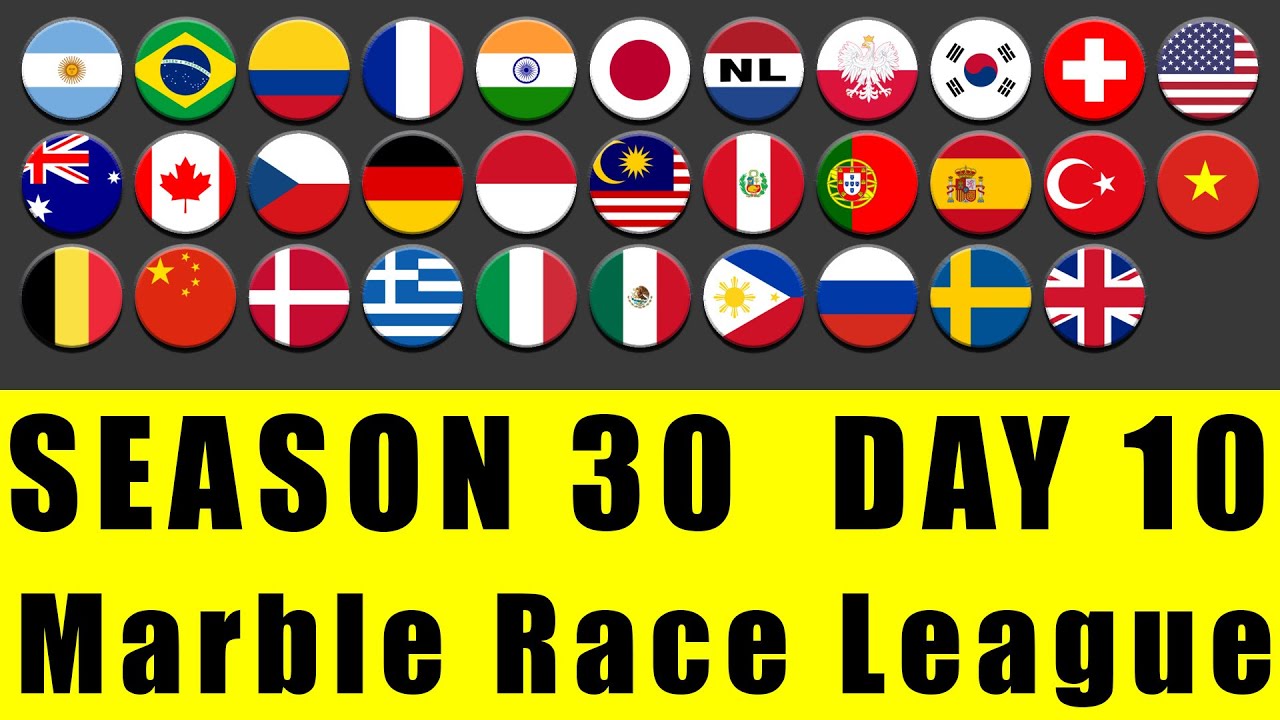 Marble Race League Season 30 Day 10 Marble Race in Algodoo / Marble Race King