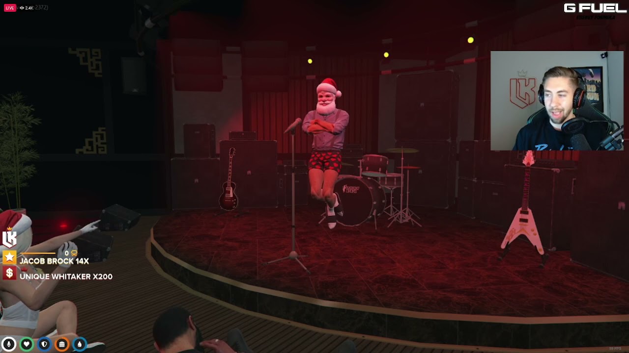 Mr. K reacts to santa performing (New kpop singer) | GTA5 RP Nopixel