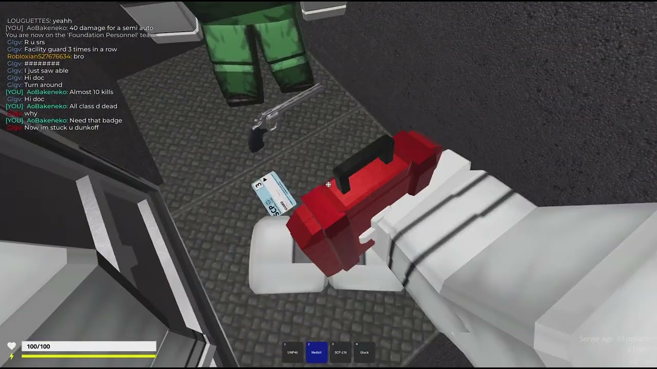 Roblox Scp facility breach 10+ kills