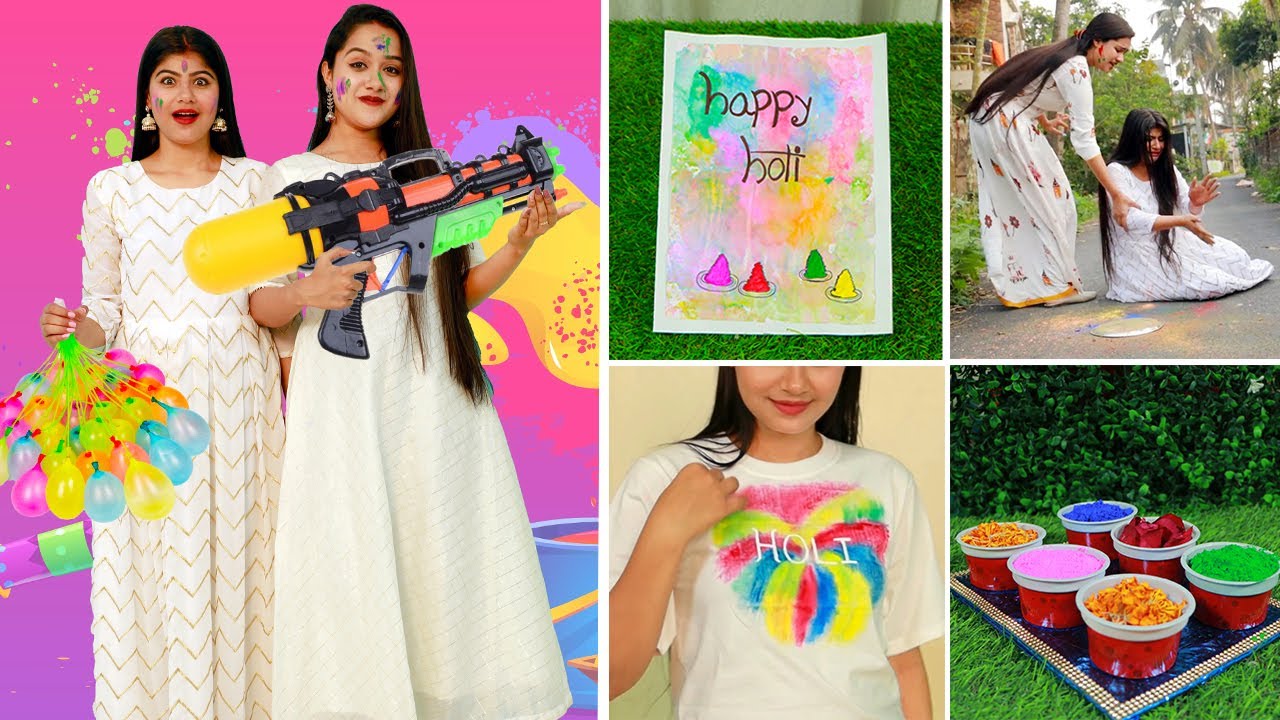 দুর্দান্ত কিছু Last Moments HOLI DIY and HACKS যা না জানলে ভুল করবেন । Best Holi Decoration & Ideas