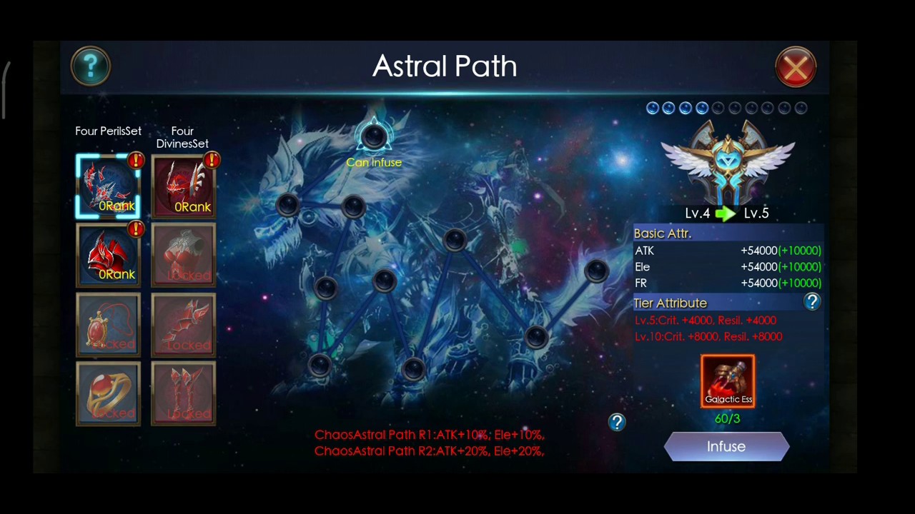 Galactic Armory Level Up Astral Path Legacy Of Discord (LOD)