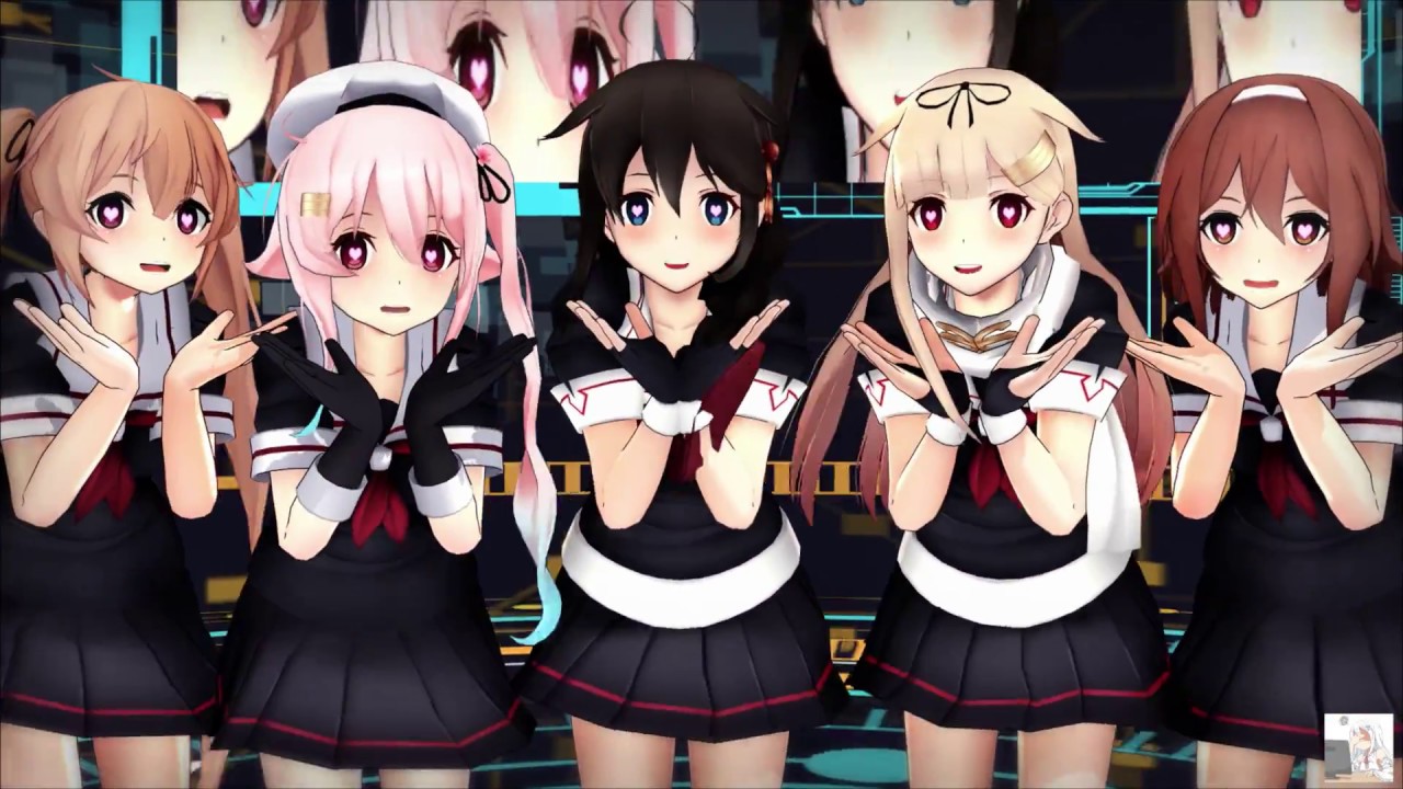 [MMD] Kimagure Mercy ( Murasame,Harusame,Shiratsuyu,Shigure and Yuudachi)