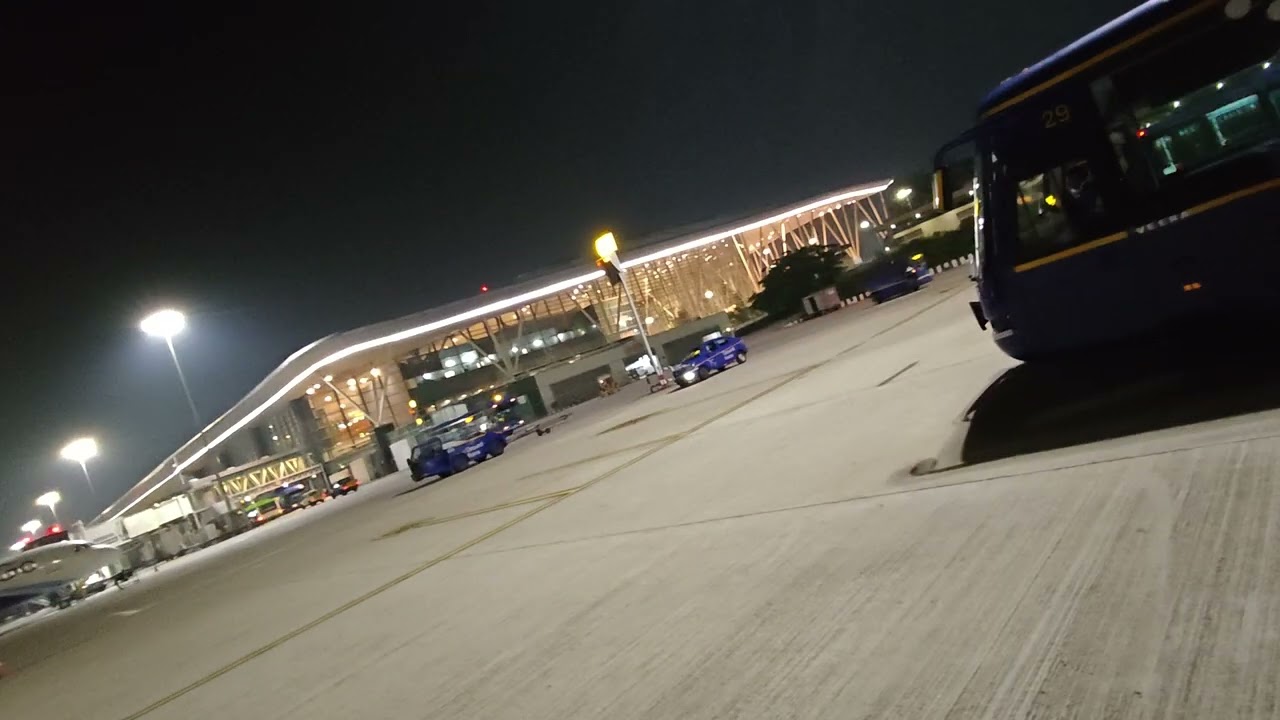 Bangalore international airport outside look.
