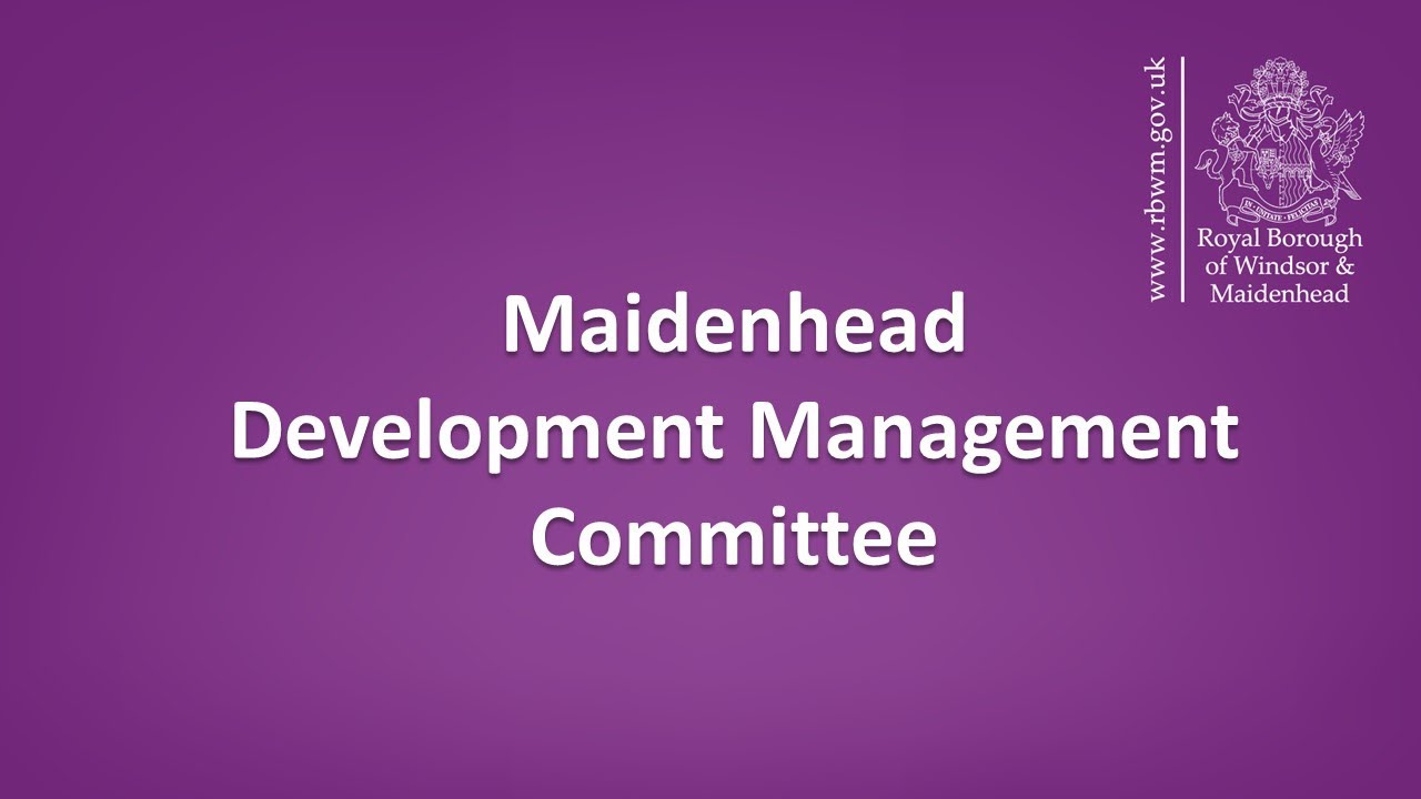 RBWM Maidenhead Development Management Committee - 16 October 2025
