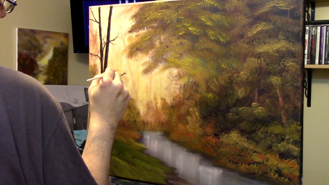 Painting Along With Bob Ross - Ep52 Golden Morning Mist