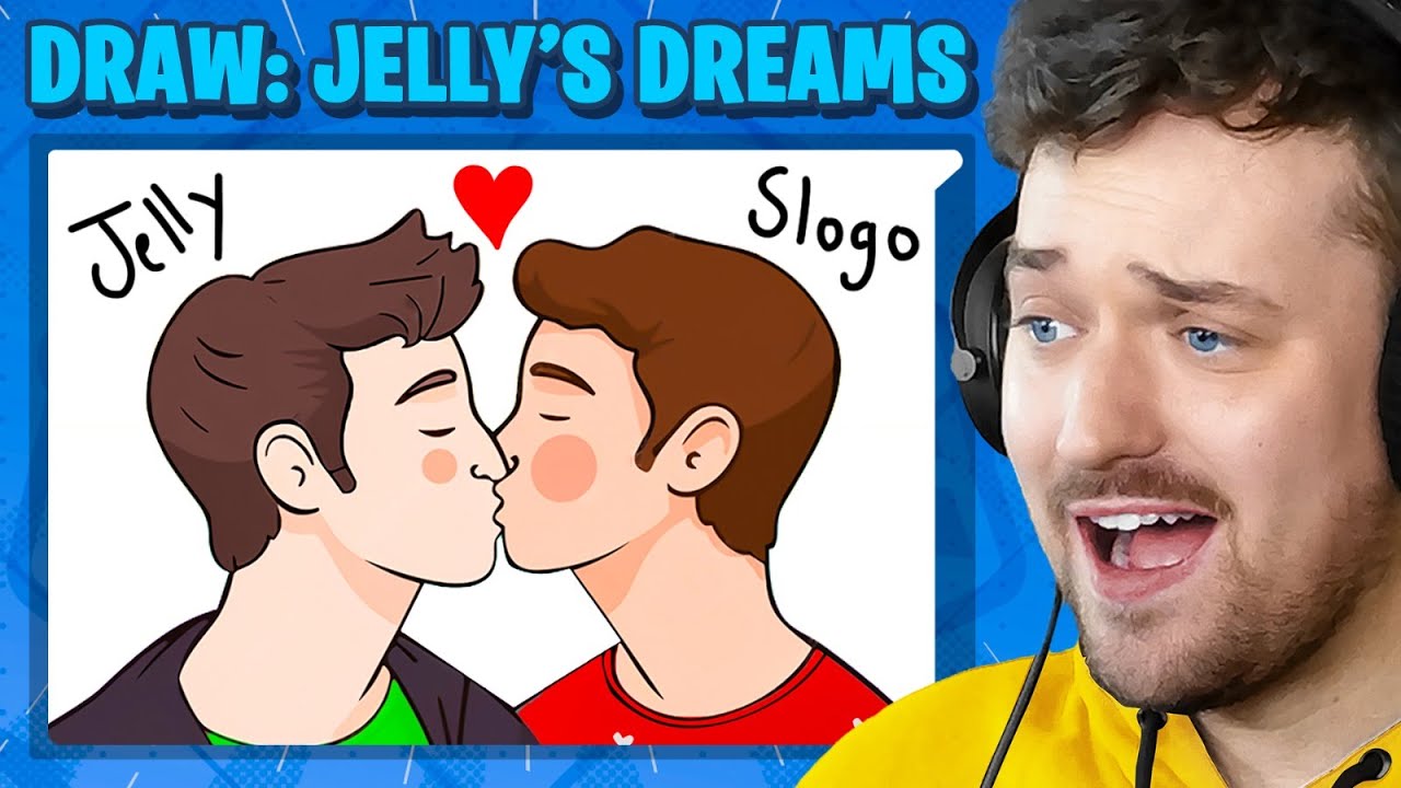 Drawing JELLY & SLOGO Kissing.. (Gartic Phone)