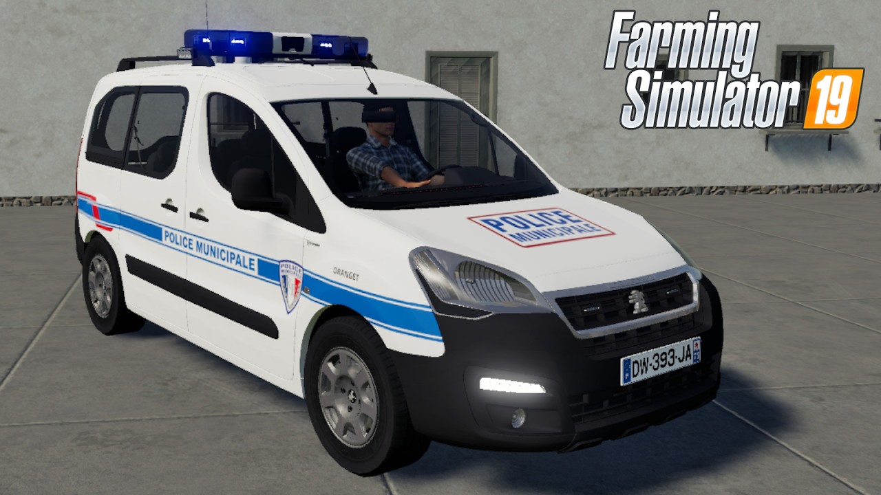 FS19 - Peugeot Partner 2 (Municipal Police) - NEW CAR MOD for Farming Simulator 2019 ROLEPLAY
