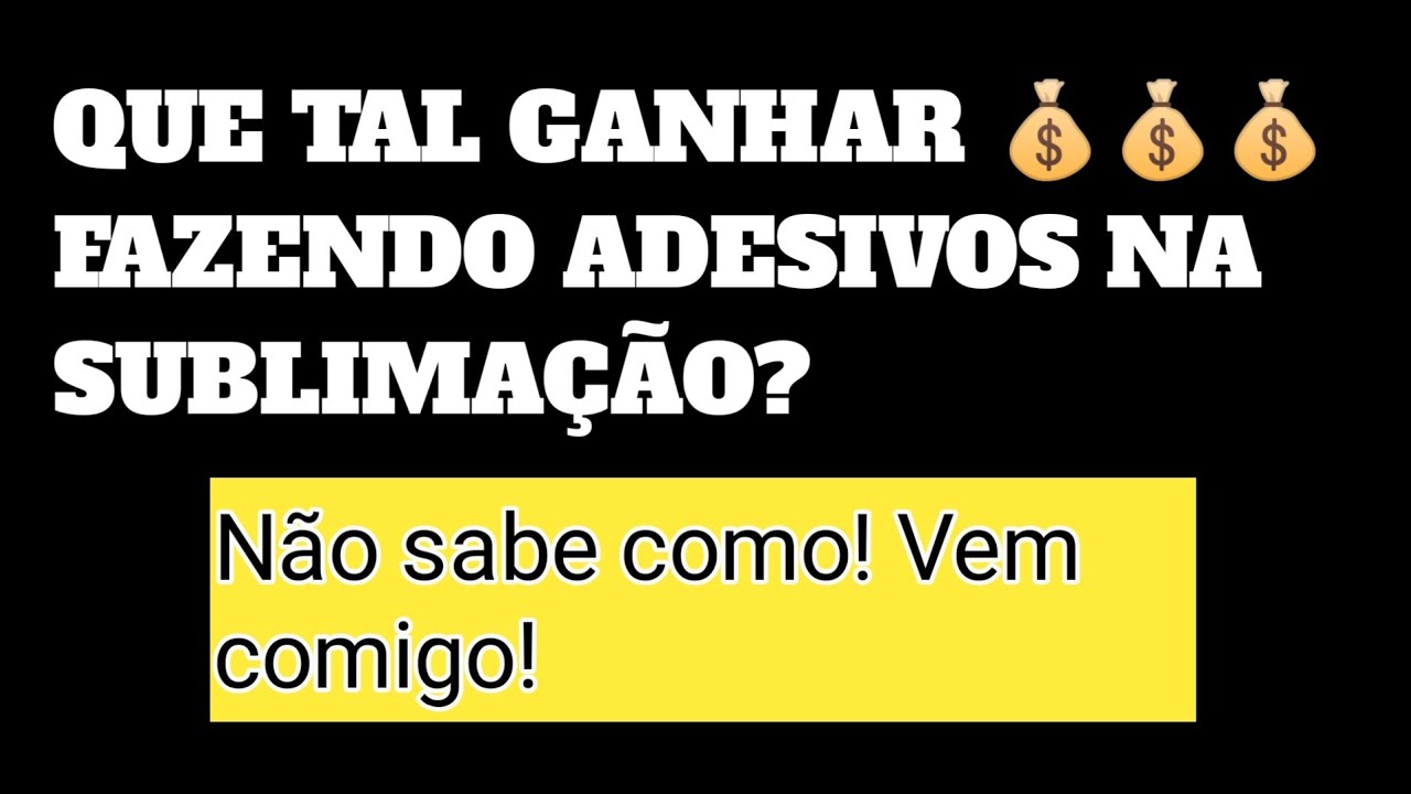 Como criar #ADESIVOS na Sublimação.