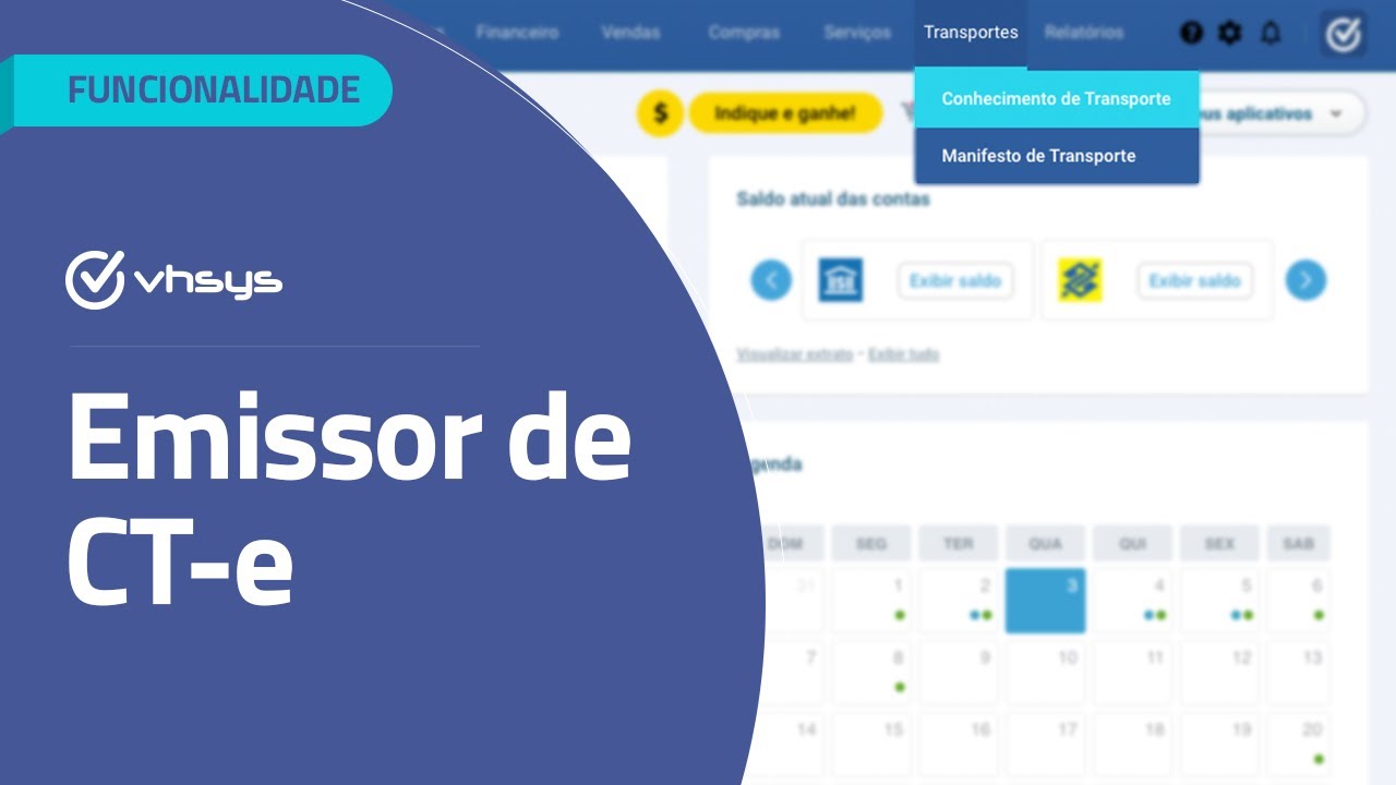 Emissor de CT-e | Funcionalidade VHSYS