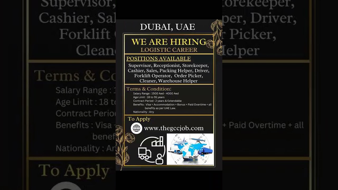 Logistic jobs in Dubai