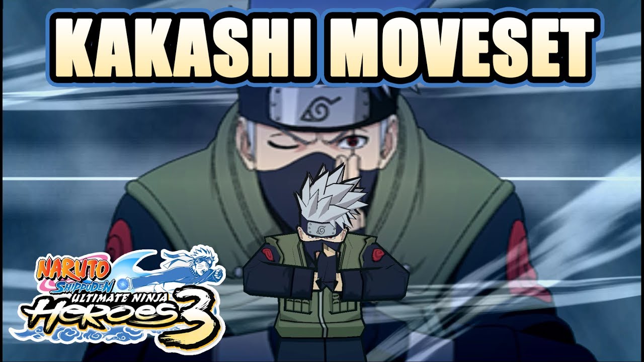 Naruto Ult. Ninja Heroes 3 - Kakashi/ Kid Moveset [PSP]
