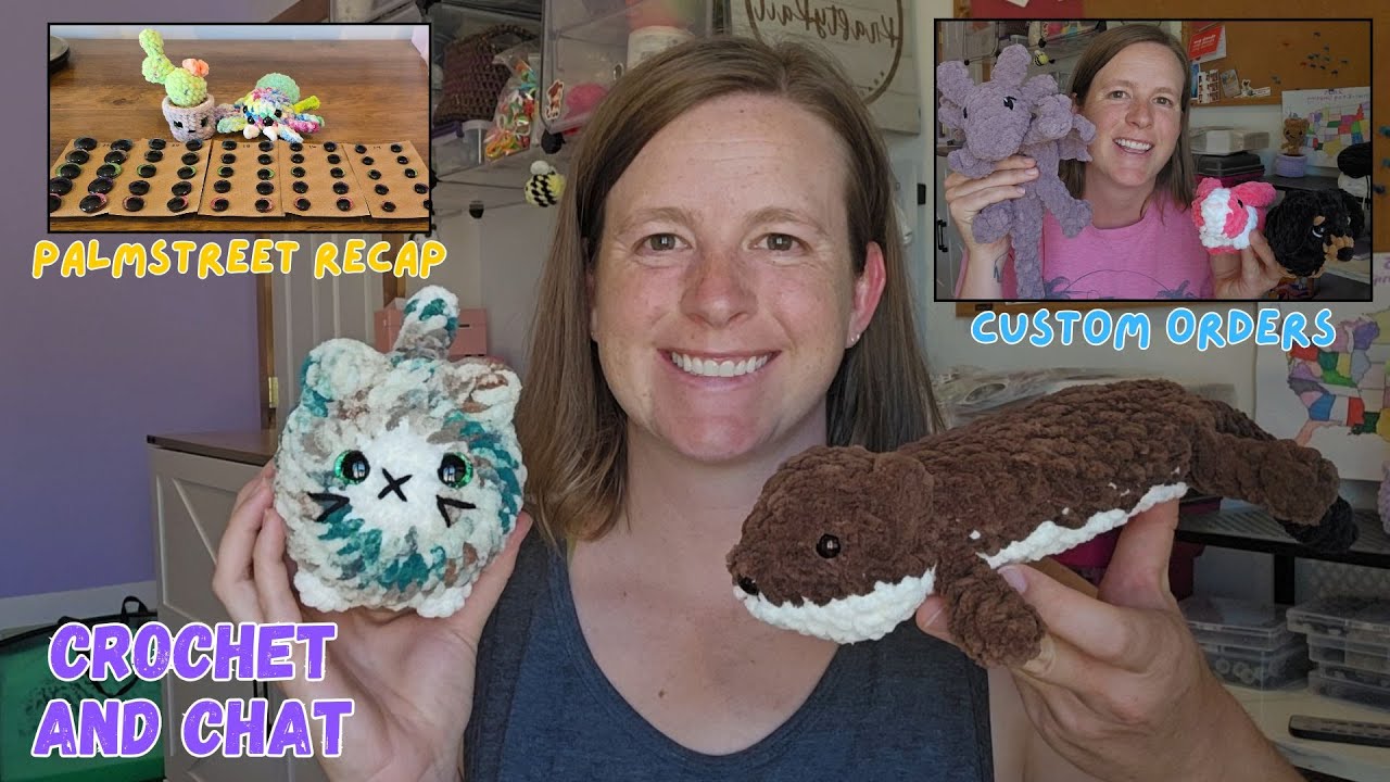 Cozy Crochet and Chat - PalmStreet Recap - Custom Orders - Eye Painting