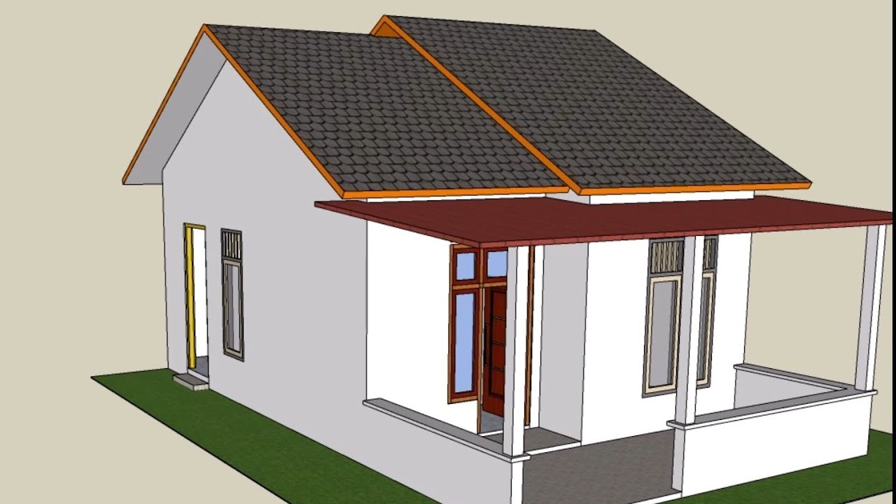 membuat Desain Bangunan Rumah 6x10 meter