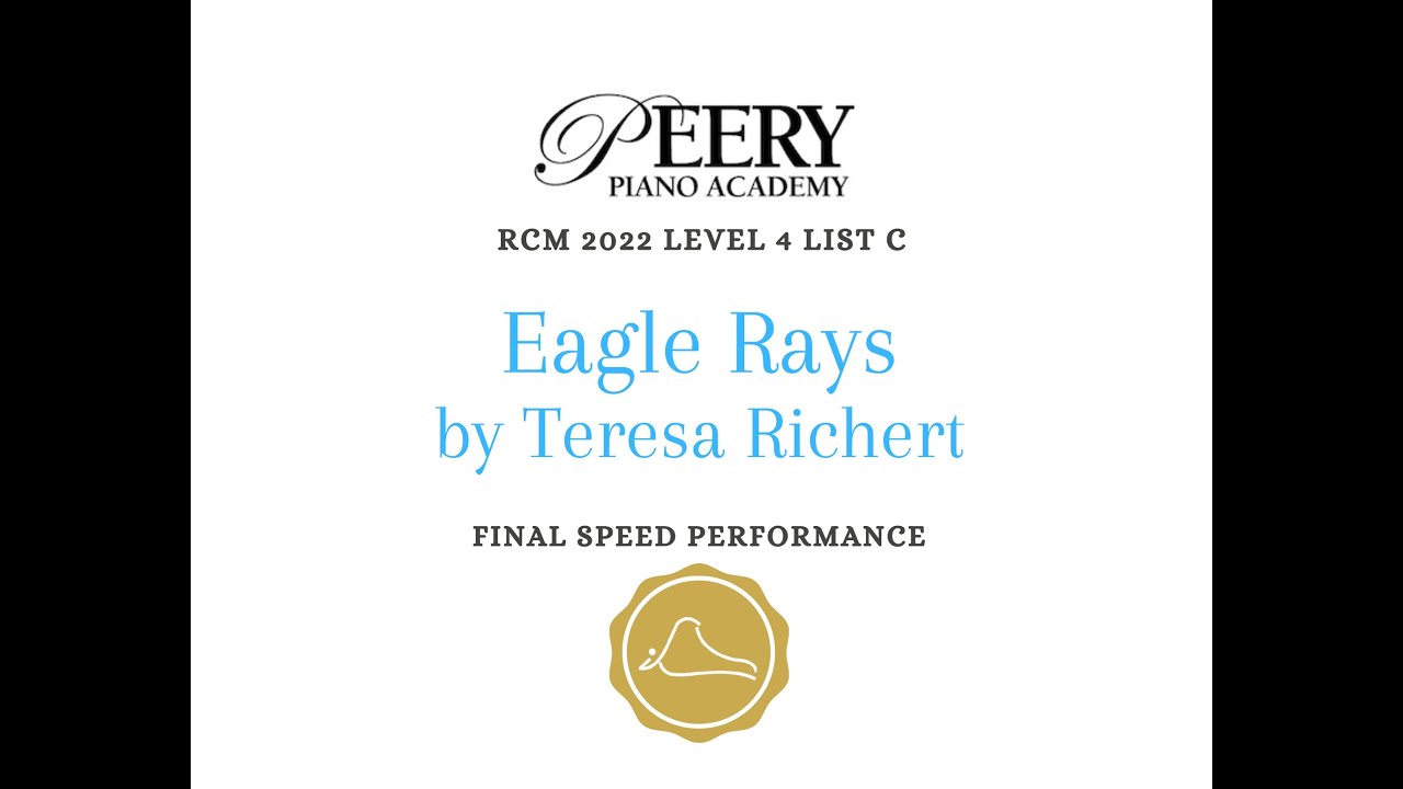 Eagle Rays by Teresa Richert (RCM Level 4 List C 2022 Celebration Series)