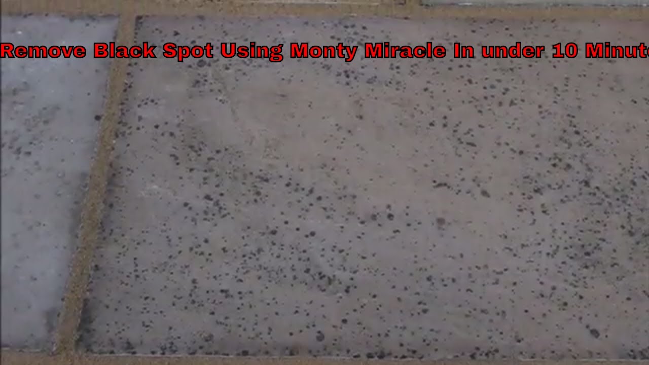 How To Remove Black Spot Using Monty Miracle Solution.