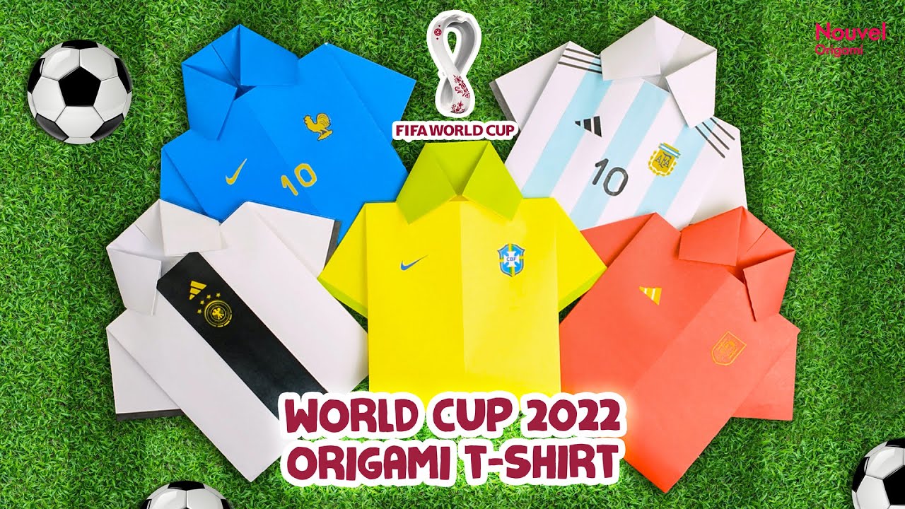 Кубок мира ФИФА 🏆 2022 | Как сделать футболку майку | оригами | бумажный корабль