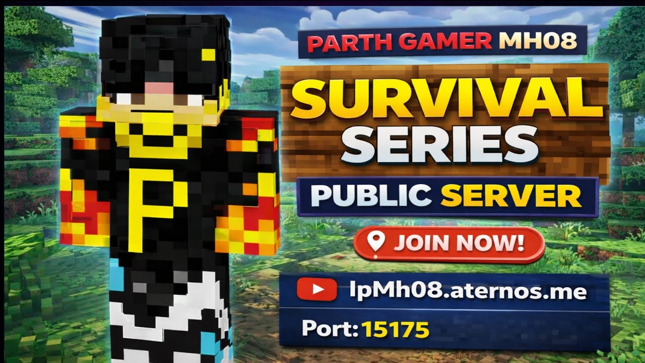 Minecraft Public Survival series Hindi ! Live🔥
