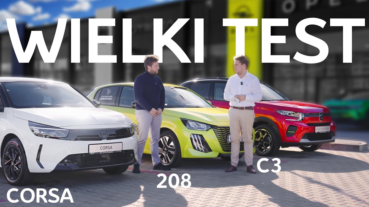 Nowy Citroen C3 vs dobrze znane bliźniaki Opel Corsa oraz Peugeot 208 - po liftingu! I AC Golemo
