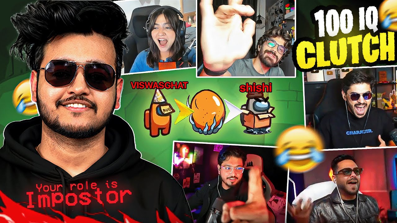 1v12 - Solo Clutching the Entire Lobby🔪 | 999 IQ in Among Us😈